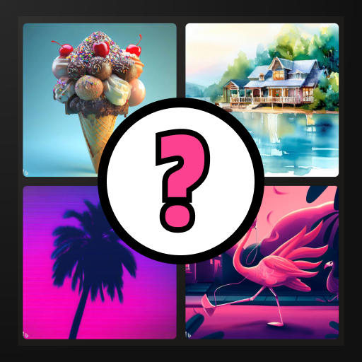4 photos: 1 word plus logo
