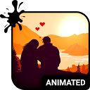 Descargar Sunset Love Animated Keyboard + Live Wall Instalar Más reciente APK descargador