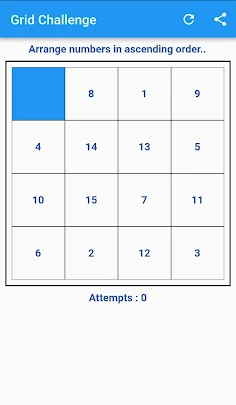 Grid Challenge: A Number board - Screenshot 2