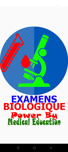 Android application Biological examinations screenshort
