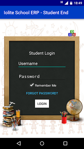 Android application Iolite School ERP Student End screenshort