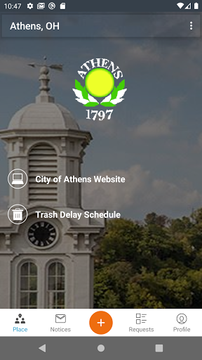 Screenshot of Athens Ohio City Source