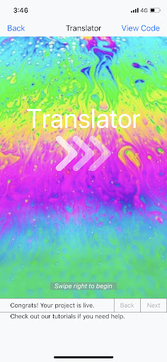 Translator App Screen 3