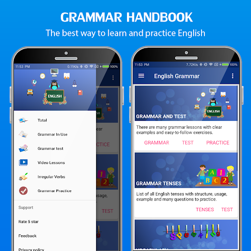 Android application English Grammar Handbook Pro screenshort