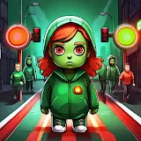 Red light green light game 3D icon