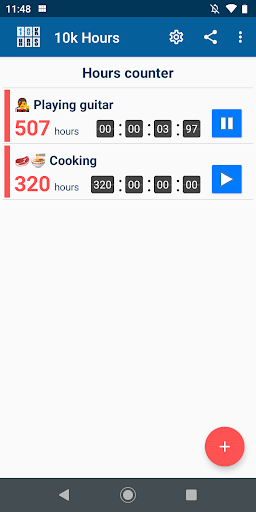 Android application TTH: Skill counter (PRO) screenshort
