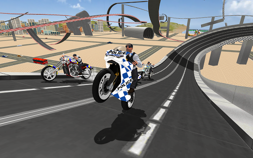Super Stunt Police Bike Simulator 3D  screenshots 1
