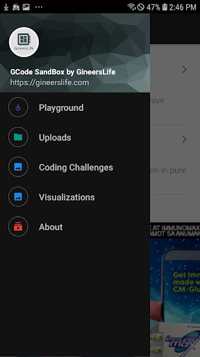 Android application GCode SandBox PH screenshort