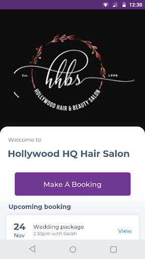 Android application Hollywood HQ Hair Salon screenshort
