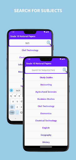 Grade 10 Past Papers and Guide Screen 2