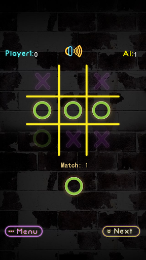 Tic Tac Toe Neon Screen 3