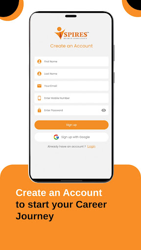 Android application Spires Recruit screenshort
