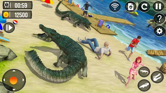 Ataque Crocodilo Irritado Sim