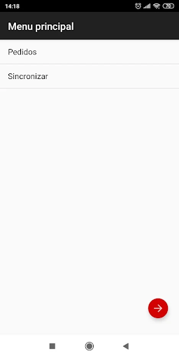 Android application Paladino Pedidos screenshort