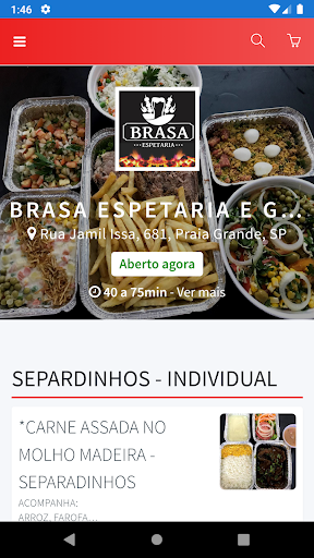 Android application Brasa Espetaria screenshort