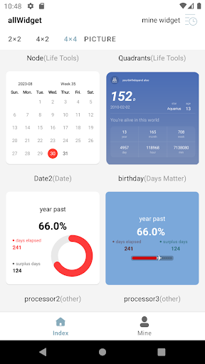 Allwidget Screen 3