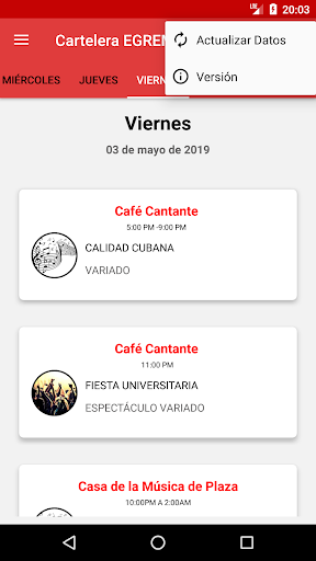 Cartelera EGREM