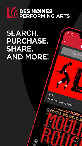 Android application Des Moines Performing Arts screenshort