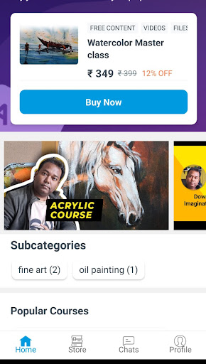 Android application ST FINE ART STUDIO screenshort