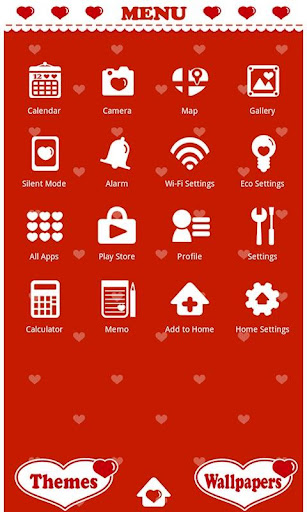 Cute Wallpaper Polka Hearts Screen 3