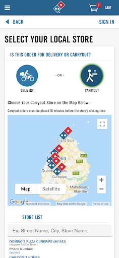 Dominos Pizza Mauritius Screen 2
