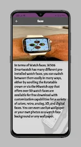 W506 Smartwatch Guide