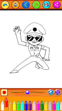 Little Singham Colorung Book - Screenshot 2