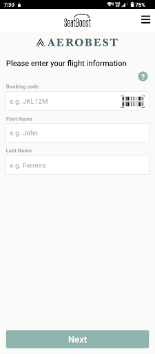 Android application SeatBoost Showcase screenshort