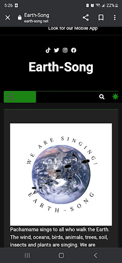 Android application Earth-Song screenshort