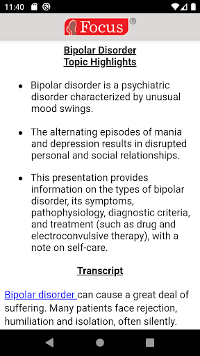 Bipolar Disorder Screen 2