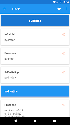 Finnish Conjugation Screen 3