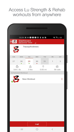 Android application Lu Strength & Rehab screenshort