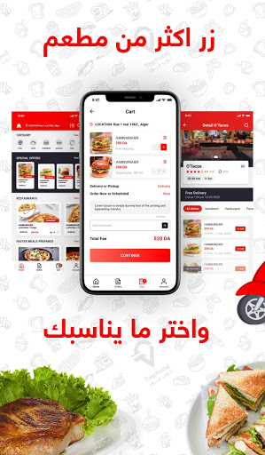 Android application TopFood screenshort