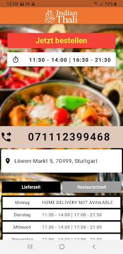 Indian Thali Stuttgart Screen 2