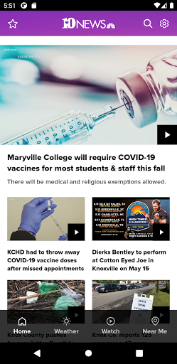 Knoxville News from WBIR screenshot