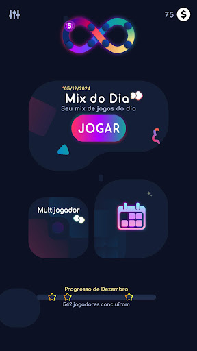 Visualização do aplicativo