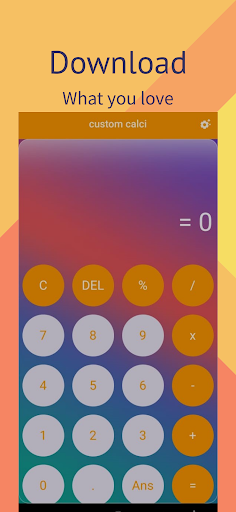 Custom Calci App Screen 2