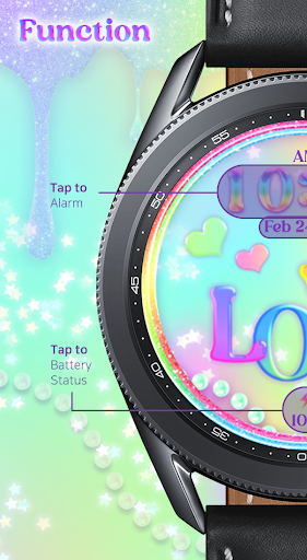 Android application Rainbow Love_Watchface screenshort