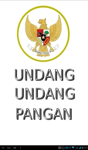 Android application Undang-Undang Pangan screenshort