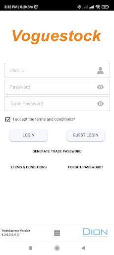 Android application Voguestock Mobile APP screenshort