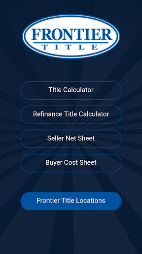 Android application Frontier Title Calculator screenshort