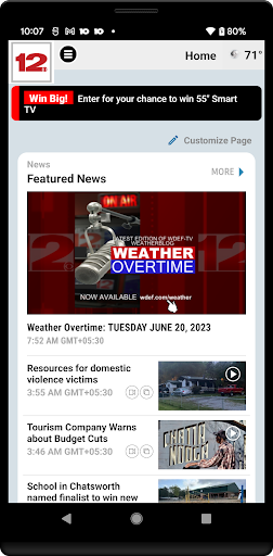 WDEF News 12 Screen 2