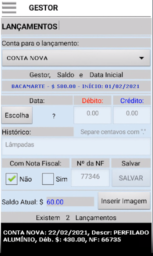 GESTOR; administrar facilmente Screen 3