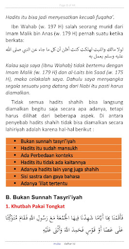 Hadits Shahih Tidak Diamalkan