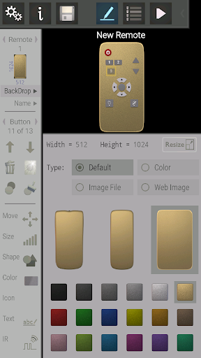 Screenshot of IR Remote Creator