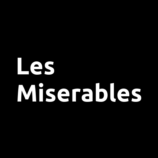 Book, Les Misérables logo