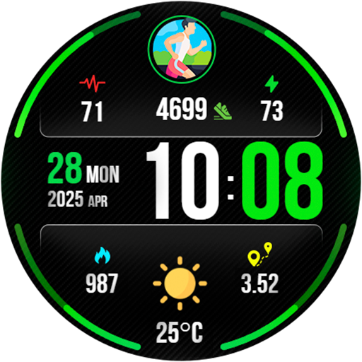 Digital PulseMotion Watch Face Download on Windows