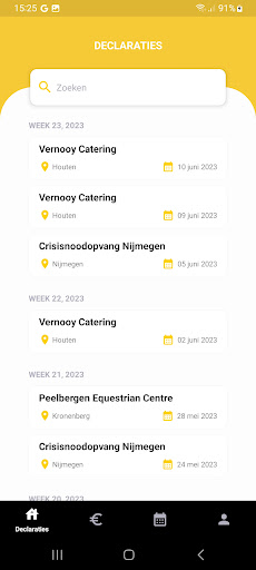 Android application Chefs Qlinair screenshort