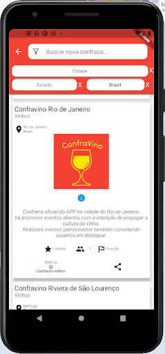 ConfraVino Screen 2