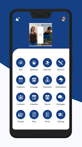 Android application COR619 Fitness screenshort